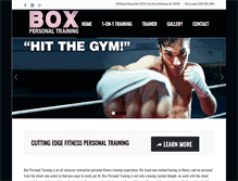 Tablet Screenshot of boxpersonaltraining.com